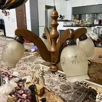 دو عدد لوستر چوبی چهارشاخه|لوستر و چراغ آویز|قم, انسجام|دیوار
