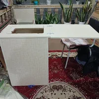 میز چرخ خیاطی تاشو همراه با مبل|چرخ خیاطی و ریسندگی|رشت, توشیبا|دیوار