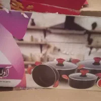 ست قابلمه ۷ پارچه تفلون ضخامت دار