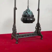 مجسمه برنز جاعودی به صورت آویز  برنزی