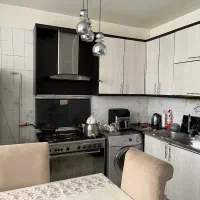 کابینت ام دی اف همراه با سینگ و خود و هود و شیر