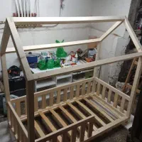 تخت خواب کلبه ای|تخت و سرویس خواب|سیاهکل, |دیوار