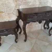 کنسول آنتیک قدیمی تمام چوب|بوفه، ویترین، کنسول|تهران, جیحون|دیوار