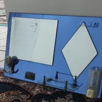 آینه روشویی حمام و دستشویی + شلف حمام|لوازم سرویس بهداشتی|خرمشهر, |دیوار