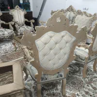 مبل سلطنتی ۷نفره بامیز(درحدنوکیفیت عالی،|مبلمان خانگی و میز عسلی|ابریشم, |دیوار