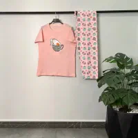 ست تیشرت و شلوار عروسکی چاپی|لباس|گناباد, |دیوار