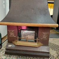 بخاری گازی طلایی شومینه مدل ۱۰۰۰۰|بخاری، هیتر، شومینه|بابل, |دیوار