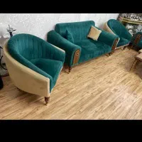 مبلمان ۷ نفره خیلی نو  و شیک  مناسب جهیزیه