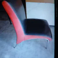 دو عدد صندلی چرم