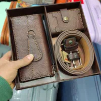 ست کیف کمربند هدیه مردانه مدل کادو ولنتاین چرمی|کیف، کفش، کمربند|شیراز, اصلاح‌نژاد|دیوار
