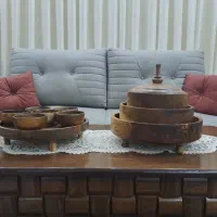 نو سازی ظروف چوبی کهنه قدیمی و کارکرده