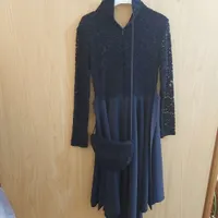سارافون سرمه ای دخترانه