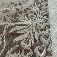 پارچه کاردست مروارید و پولک