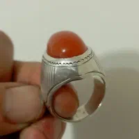 عقیق یمنی سرخ ناب کهنه چشم دار|جواهرات|کرمانشاه, |دیوار