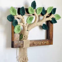 جاکلیدی شاخ و برگ خاص|صنایع دستی و سایر لوازم تزئینی|الوند, |دیوار