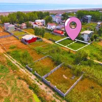 2قواره زمین ساحلی باقابلیت ساخت ویلا روبه دریا آبی