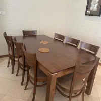 میز ناهارخوری ۸ نفره چوبی|میز و صندلی غذاخوری|تهران, زرگنده|دیوار
