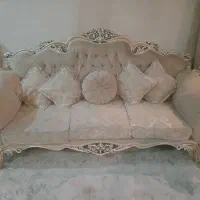 مبل استیل به همراه میز نهارخوری چوب راش واقعی|مبلمان خانگی و میز عسلی|تهران, مجیدیه|دیوار