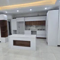 کابینت  در حد نو همراه گاز و سبنک و هود و شیرآلات|آب‌چکان و نظم‌دهنده ظروف|رباط‌کریم, رباط‌کریم|دیوار