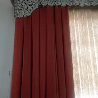 پرده پذیرایی به همراه کتیبه|پرده، رانر، رومیزی|اهواز, کیان اباد|دیوار