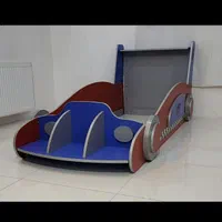 تخت خواب تک نفره بدون تشک طرح ماشینی