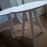 میز عسلی ست سه تایی چوبی