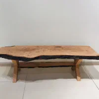 میز تلویزیون چوب طبیعی روستیک