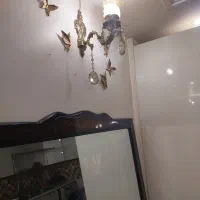 لوستر برنج همراه دیوار کوب