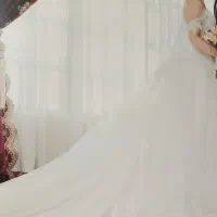 لباس عروس شخصی دوزی شده در حد نو