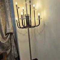 آباژور کنار سالنی ایستاده ۹ شاخه