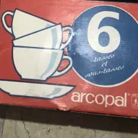 قهوه خوری ۶ نفره آرکوپال سفید
