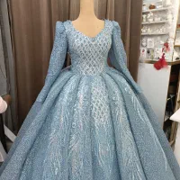 فروش یا کرایه لباس گلبهی سبز و ابی