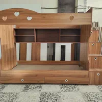 تختخواب دوطبقه چوبی با کیفیت و طراحی خاص
