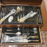 سرویس قاشق وچنگال برند ناب استیل ۱۵۰ پارچه|ظروف سرو و پذیرایی|تهران, شمس‌آباد|دیوار