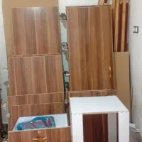 فروش دو عدد کمد دیواری قهوه ای رنگ