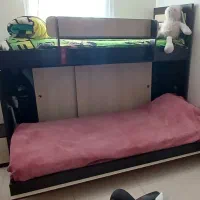 تخت دو طبقه تاشو|تخت و سرویس خواب|ورامین, ورامین|دیوار