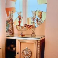 کنسول چوبی به همراه آینه