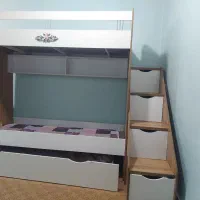 تخت دو طبقه و سه نفره|تخت و سرویس خواب|رامهرمز, |دیوار