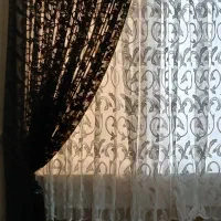 پرده اتاق خواب وچهارعددوالون وسه کتبیه سالم وقشنگ|پرده، رانر، رومیزی|لنگرود, |دیوار