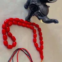 تسبیح کهربا مرجانی