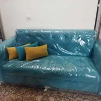 مبل ۷نفره کاملا سالم درحد نو نو همراه با کاور.|مبلمان خانگی و میز عسلی|گلبهار, شهر جدید گلبهار|دیوار