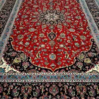فرش دستباف ۹ متری کاشان درحد نو