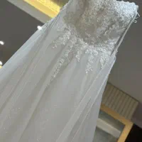 لباس عروس سایز 38تا 42 .ژیپون و تور عربی