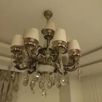 یک عدد لوستر 15 شاخه با یک عدد دیوار کوب