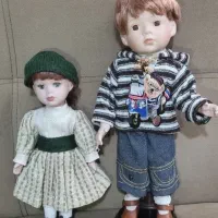 دو عدد عروسک دختر و پسر سرامیکی|اسباب‌بازی بچه|ساوه, |دیوار