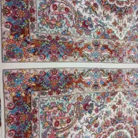 جفت قالیچه هاشیه ابریشم خطیبی رج ۴۰|فرش|تبریز, |دیوار