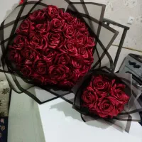 گل ربانی  گل روبانی  دسته گل