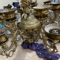 لوستر برنجی۱۶ شعله|لوستر و چراغ آویز|تهران, طرشت|دیوار