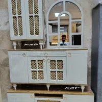 کنسول آینه و ست کامل مدل پنجره ای آینه گنبدی|بوفه، ویترین، کنسول|تهران, شهرک ولیعصر شمالی|دیوار