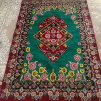 قالیچه چله ابریشم ترکمن|گلیم، جاجیم، گبه|بجنورد, |دیوار